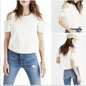 Madewell ivory Skylark top w/ cute ties XXS